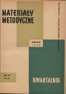 Materiały metodyczne : kwartalnik, R. VI, 1959, nr 2 (12)