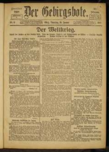 Der Gebirgsbote, 1917, nr 6 [16.01]