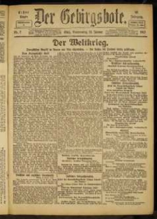 Der Gebirgsbote, 1917, nr 7 [18.01]