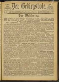 Der Gebirgsbote, 1917, nr 97 [1.09]