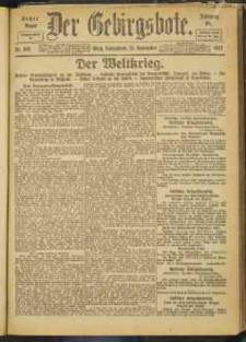 Der Gebirgsbote, 1917, nr 103 [15.09]