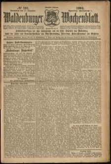 Waldenburger Wochenblatt, Jg. 50, 1904, nr 101