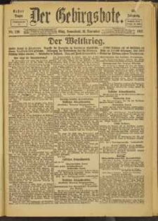 Der Gebirgsbote, 1917, nr 126 [10.11]
