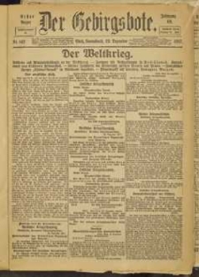 Der Gebirgsbote, 1917, nr 142 [22.12]