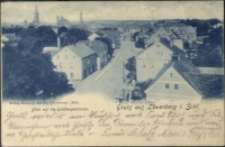 Gruss aus Löwenberg i. Schl. Blick auf die Goldbergerstrasse. [Dokument ikonograficzny]