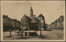 Loewenberg i. Schl. Niedermarkt mit ehemaliger Hauptwache. [Dokument ikonograficzny]