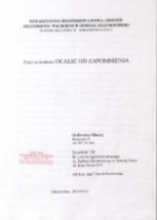 Ocalić od zapomnienia