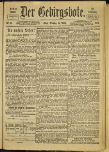 Der Gebirgsbote, 1919, nr 31 [17.03]