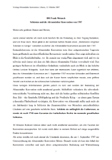 Schlesien und die Altranstädter Konvention von 1707 [Dokument elektroniczny]