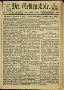 Der Gebirgsbote, 1919, nr 39 [2.04]