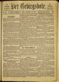 Der Gebirgsbote, 1919, nr 48 [12.04]