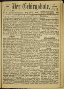 Der Gebirgsbote, 1919, nr 41 [4.04]