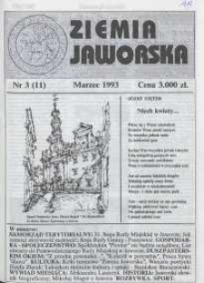 Ziemia Jaworska : miesięcznik samorządowy Ziemi Jaworskiej, 1993, nr 3