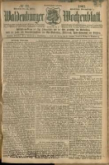 Waldenburger Wochenblatt, Jg. 51, 1905, nr 22