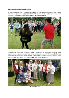 Zakończenie projektu MMO 2016 [Dokument elektroniczny]