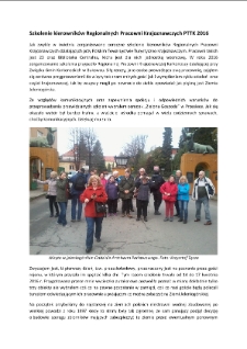 Szkolenie kierowników Regionalnych Pracowni Krajoznawczych PTTK 2016 [Dokument elektroniczny]