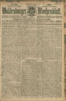 Waldenburger Wochenblatt, Jg. 51, 1905, nr 62