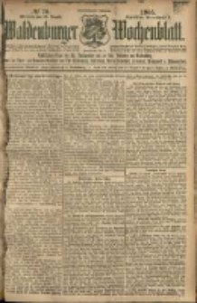 Waldenburger Wochenblatt, Jg. 51, 1905, nr 70