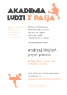 Akademia Ludzi z Pasją - Andrzej Wojtoń [Dokument życia społecznego]
