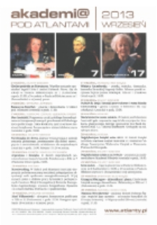 Akademia pod Atlantami, 2013, wrzesień