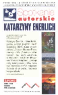 Spotkanie autorskie Katarzyny Enerlich [Dokument życia społecznego]