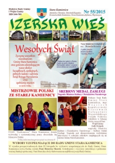 Izerska Wieś : Biuletyn Rady Gminy i Wójta Gminy, 2015, nr 55 [Dokument elektroniczny]