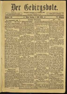 Der Gebirgsbote, 1920, nr 148 [4.07]