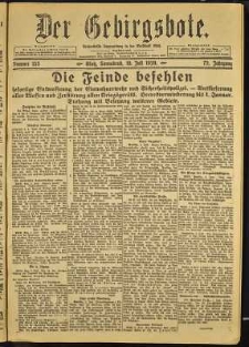 Der Gebirgsbote, 1920, nr 153 [10.07]