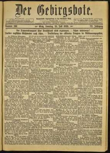 Der Gebirgsbote, 1920, nr 166 [25.07]