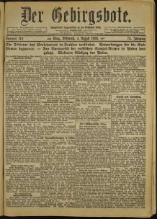 Der Gebirgsbote, 1920, nr 174 [4.08]