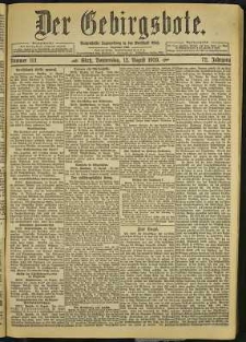 Der Gebirgsbote, 1920, nr 181 [12.08]