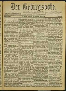 Der Gebirgsbote, 1920, nr 182 [13.08]