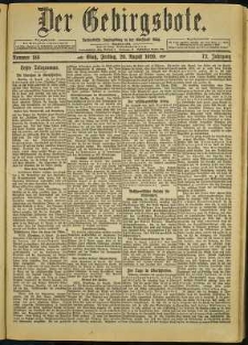 Der Gebirgsbote, 1920, nr 188 [20.08]