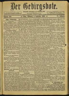 Der Gebirgsbote, 1920, nr 204 [8.09]