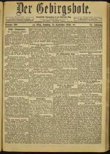 Der Gebirgsbote, 1920, nr 208 [12.09]