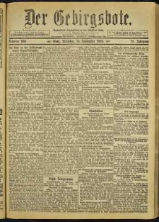 Der Gebirgsbote, 1920, nr 209 [14.09]