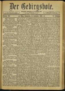 Der Gebirgsbote, 1920, nr 213 [18.09]