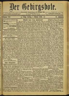 Der Gebirgsbote, 1920, nr 224 [1.10]
