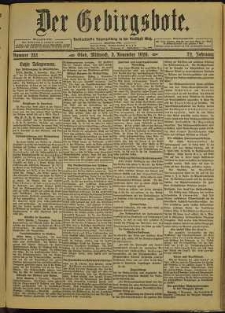 Der Gebirgsbote, 1920, nr 251 [3.11]