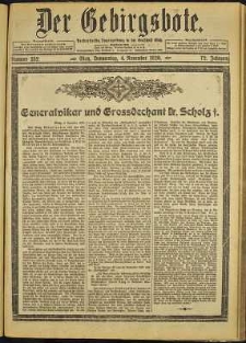 Der Gebirgsbote, 1920, nr 252 [4.11]
