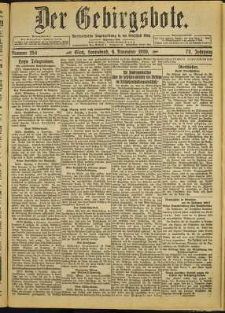 Der Gebirgsbote, 1920, nr 254 [6.11]