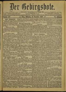 Der Gebirgsbote, 1920, nr 257 [10.11]