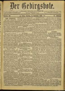 Der Gebirgsbote, 1920, nr 261 [14.11]