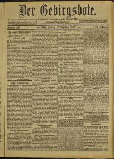 Der Gebirgsbote, 1920, nr 286 [17.12]