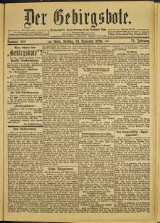 Der Gebirgsbote, 1920, nr 292 [24.12]