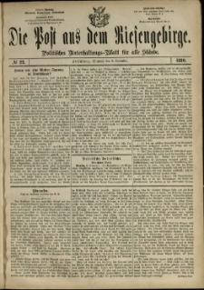 Die Post aus dem Riesengebirge, 1880, nr 22