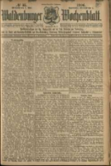 Waldenburger Wochenblatt, Jg. 52, 1906, nr 35