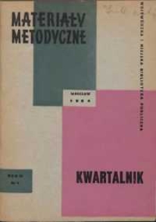Materiały metodyczne : kwartalnik, R. IX, 1964, nr 2/3