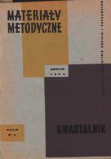 Materiały metodyczne : kwartalnik, R. X, 1965, nr 1