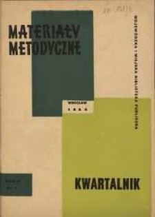 Materiały metodyczne : kwartalnik, R. XI, 1966, nr 1